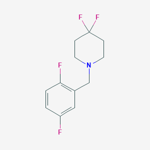 1-[(2,5-Difluorophenyl)methyl]-4,4-difluoropiperidine