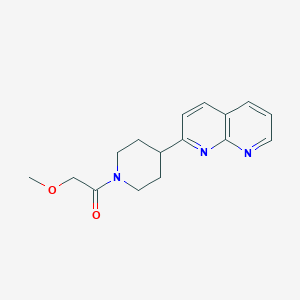 2-Methoxy-1-[4-(1,8-naphthyridin-2-yl)piperidin-1-yl]ethan-1-one