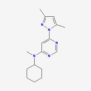 N-cyclohexyl-6-(3,5-dimethyl-1H-pyrazol-1-yl)-N-methylpyrimidin-4-amine