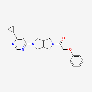 1-[5-(6-Cyclopropylpyrimidin-4-yl)-octahydropyrrolo[3,4-c]pyrrol-2-yl]-2-phenoxyethan-1-one