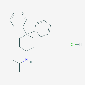 molecular formula C21H28ClN B122372 Pramiverin hydrochloride CAS No. 14334-41-9