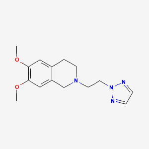 6,7-dimethoxy-2-[2-(2H-1,2,3-triazol-2-yl)ethyl]-1,2,3,4-tetrahydroisoquinoline