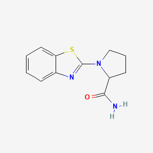 1-(1,3-Benzothiazol-2-yl)pyrrolidine-2-carboxamide