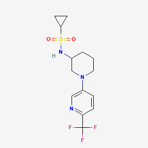 N-{1-[6-(trifluoromethyl)pyridin-3-yl]piperidin-3-yl}cyclopropanesulfonamide