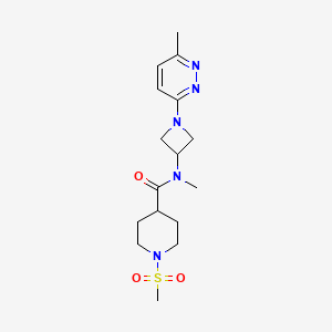 1-methanesulfonyl-N-methyl-N-[1-(6-methylpyridazin-3-yl)azetidin-3-yl]piperidine-4-carboxamide