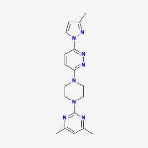 3-[4-(4,6-dimethylpyrimidin-2-yl)piperazin-1-yl]-6-(3-methyl-1H-pyrazol-1-yl)pyridazine