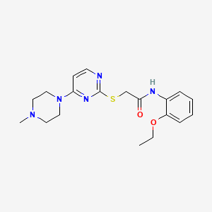 N-(2-ethoxyphenyl)-2-{[4-(4-methylpiperazin-1-yl)pyrimidin-2-yl]sulfanyl}acetamide