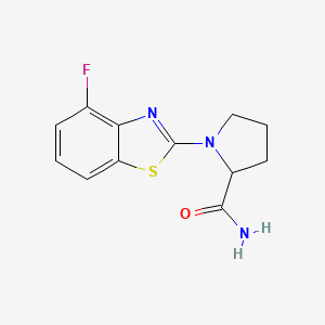 1-(4-Fluoro-1,3-benzothiazol-2-yl)pyrrolidine-2-carboxamide