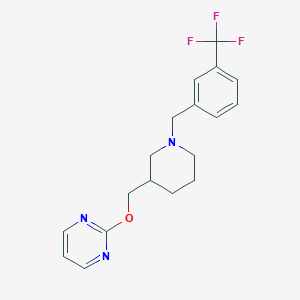 2-[(1-{[3-(Trifluoromethyl)phenyl]methyl}piperidin-3-yl)methoxy]pyrimidine