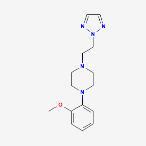 molecular formula C15H21N5O B12237284 1-(2-methoxyphenyl)-4-[2-(2H-1,2,3-triazol-2-yl)ethyl]piperazine 