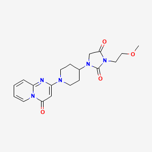 3-(2-methoxyethyl)-1-(1-{4-oxo-4H-pyrido[1,2-a]pyrimidin-2-yl}piperidin-4-yl)imidazolidine-2,4-dione