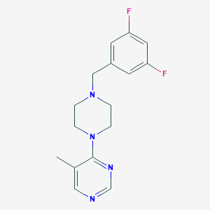 4-{4-[(3,5-Difluorophenyl)methyl]piperazin-1-yl}-5-methylpyrimidine