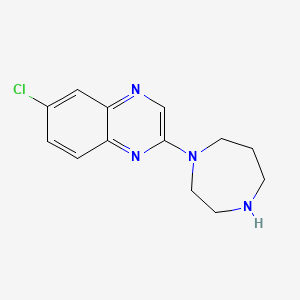 6-Chloro-2-(1,4-diazepan-1-yl)quinoxaline