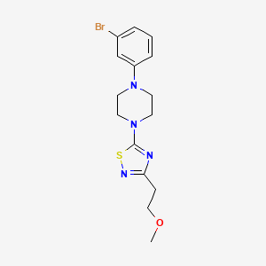 1-(3-Bromophenyl)-4-[3-(2-methoxyethyl)-1,2,4-thiadiazol-5-yl]piperazine