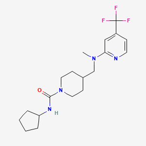 N-cyclopentyl-4-({methyl[4-(trifluoromethyl)pyridin-2-yl]amino}methyl)piperidine-1-carboxamide