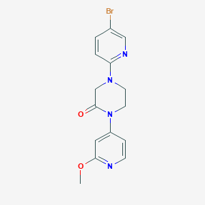 4-(5-Bromopyridin-2-yl)-1-(2-methoxypyridin-4-yl)piperazin-2-one