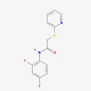 N-(2,4-difluorophenyl)-2-(pyridin-2-ylsulfanyl)acetamide