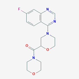 7-Fluoro-4-[2-(morpholine-4-carbonyl)morpholin-4-yl]quinazoline