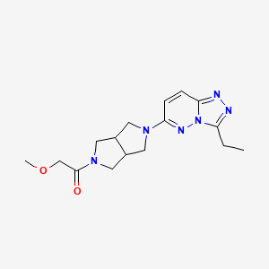 1-(5-{3-Ethyl-[1,2,4]triazolo[4,3-b]pyridazin-6-yl}-octahydropyrrolo[3,4-c]pyrrol-2-yl)-2-methoxyethan-1-one