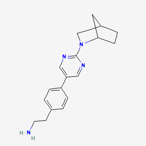 2-[4-(2-{2-Azabicyclo[2.2.1]heptan-2-yl}pyrimidin-5-yl)phenyl]ethan-1-amine