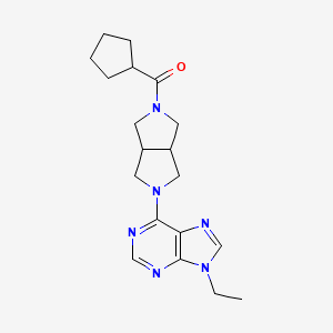 6-{5-cyclopentanecarbonyl-octahydropyrrolo[3,4-c]pyrrol-2-yl}-9-ethyl-9H-purine