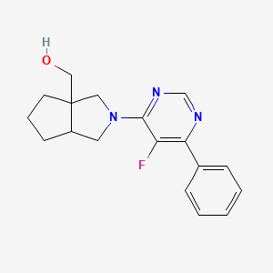 [2-(5-Fluoro-6-phenylpyrimidin-4-yl)-octahydrocyclopenta[c]pyrrol-3a-yl]methanol