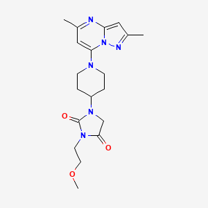 1-(1-{2,5-Dimethylpyrazolo[1,5-a]pyrimidin-7-yl}piperidin-4-yl)-3-(2-methoxyethyl)imidazolidine-2,4-dione