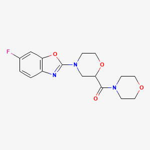 6-Fluoro-2-[2-(morpholine-4-carbonyl)morpholin-4-yl]-1,3-benzoxazole