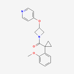 4-({1-[1-(2-Methoxyphenyl)cyclopropanecarbonyl]azetidin-3-yl}oxy)pyridine