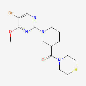 4-[1-(5-Bromo-4-methoxypyrimidin-2-yl)piperidine-3-carbonyl]thiomorpholine