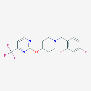 2-({1-[(2,4-Difluorophenyl)methyl]piperidin-4-yl}oxy)-4-(trifluoromethyl)pyrimidine