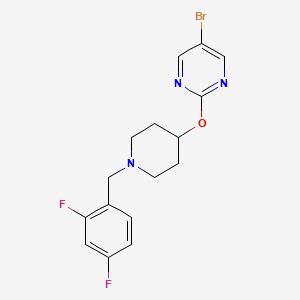 5-Bromo-2-({1-[(2,4-difluorophenyl)methyl]piperidin-4-yl}oxy)pyrimidine