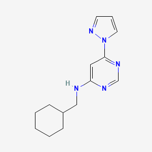 N-(cyclohexylmethyl)-6-(1H-pyrazol-1-yl)pyrimidin-4-amine