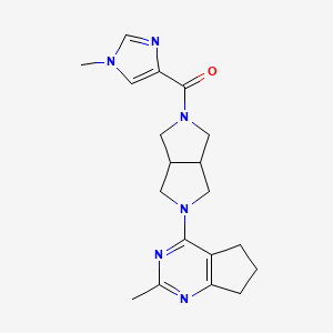 1-methyl-4-(5-{2-methyl-5H,6H,7H-cyclopenta[d]pyrimidin-4-yl}-octahydropyrrolo[3,4-c]pyrrole-2-carbonyl)-1H-imidazole