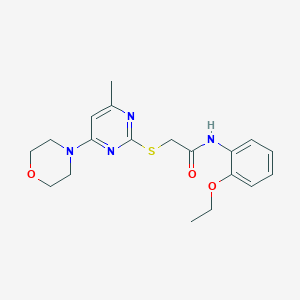 N-(2-ethoxyphenyl)-2-{[4-methyl-6-(morpholin-4-yl)pyrimidin-2-yl]sulfanyl}acetamide