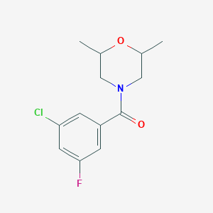 4-(3-Chloro-5-fluorobenzoyl)-2,6-dimethylmorpholine