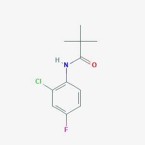 N-(2-chloro-4-fluorophenyl)-2,2-dimethylpropanamide