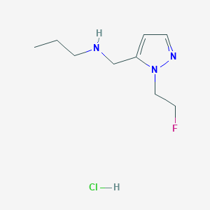 {[1-(2-fluoroethyl)-1H-pyrazol-5-yl]methyl}propylamine