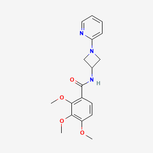 2,3,4-trimethoxy-N-[1-(pyridin-2-yl)azetidin-3-yl]benzamide