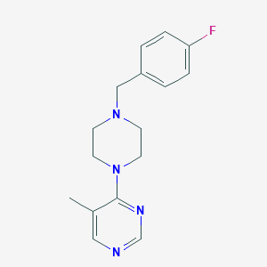 4-{4-[(4-Fluorophenyl)methyl]piperazin-1-yl}-5-methylpyrimidine