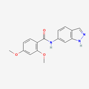 molecular formula C16H15N3O3 B1223759 N-(1H-indazol-6-yl)-2,4-dimethoxybenzamide 
