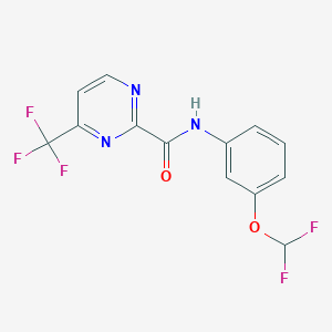 N-[3-(difluoromethoxy)phenyl]-4-(trifluoromethyl)pyrimidine-2-carboxamide