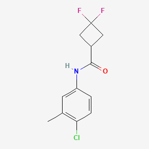 N-(4-chloro-3-methylphenyl)-3,3-difluorocyclobutane-1-carboxamide