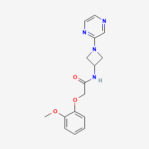 2-(2-methoxyphenoxy)-N-[1-(pyrazin-2-yl)azetidin-3-yl]acetamide