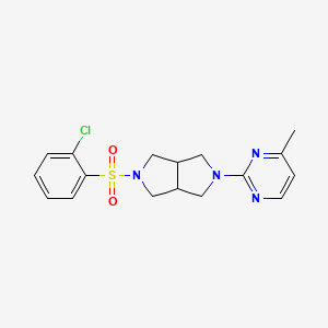 2-[5-(2-Chlorobenzenesulfonyl)-octahydropyrrolo[3,4-c]pyrrol-2-yl]-4-methylpyrimidine