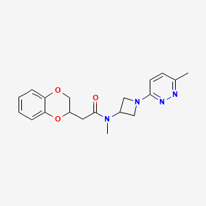 2-(2,3-dihydro-1,4-benzodioxin-2-yl)-N-methyl-N-[1-(6-methylpyridazin-3-yl)azetidin-3-yl]acetamide