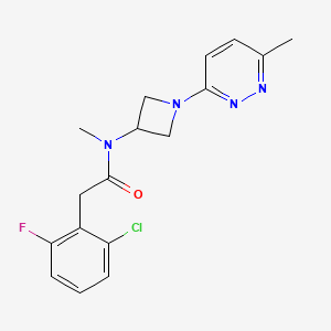 2-(2-chloro-6-fluorophenyl)-N-methyl-N-[1-(6-methylpyridazin-3-yl)azetidin-3-yl]acetamide