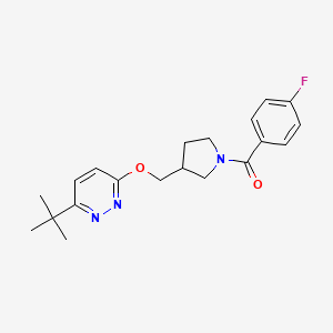 3-Tert-butyl-6-{[1-(4-fluorobenzoyl)pyrrolidin-3-yl]methoxy}pyridazine