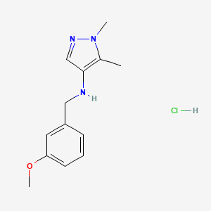 N-(3-Methoxybenzyl)-1,5-dimethyl-1H-pyrazol-4-amine