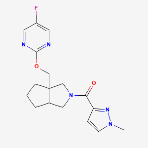 5-fluoro-2-{[2-(1-methyl-1H-pyrazole-3-carbonyl)-octahydrocyclopenta[c]pyrrol-3a-yl]methoxy}pyrimidine